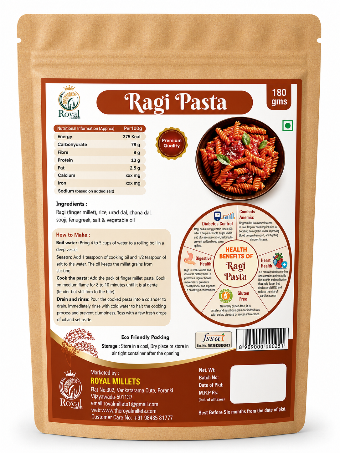 Ragi Pasta